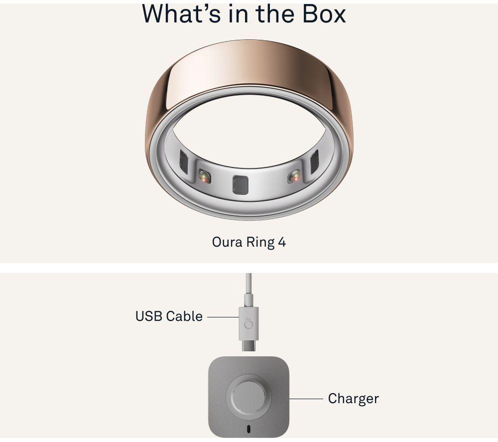 OURA Ring 4 - Rose Gold, Size 5