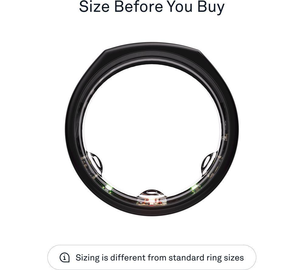 OURA Ring Gen3 Heritage - Black, Size 6