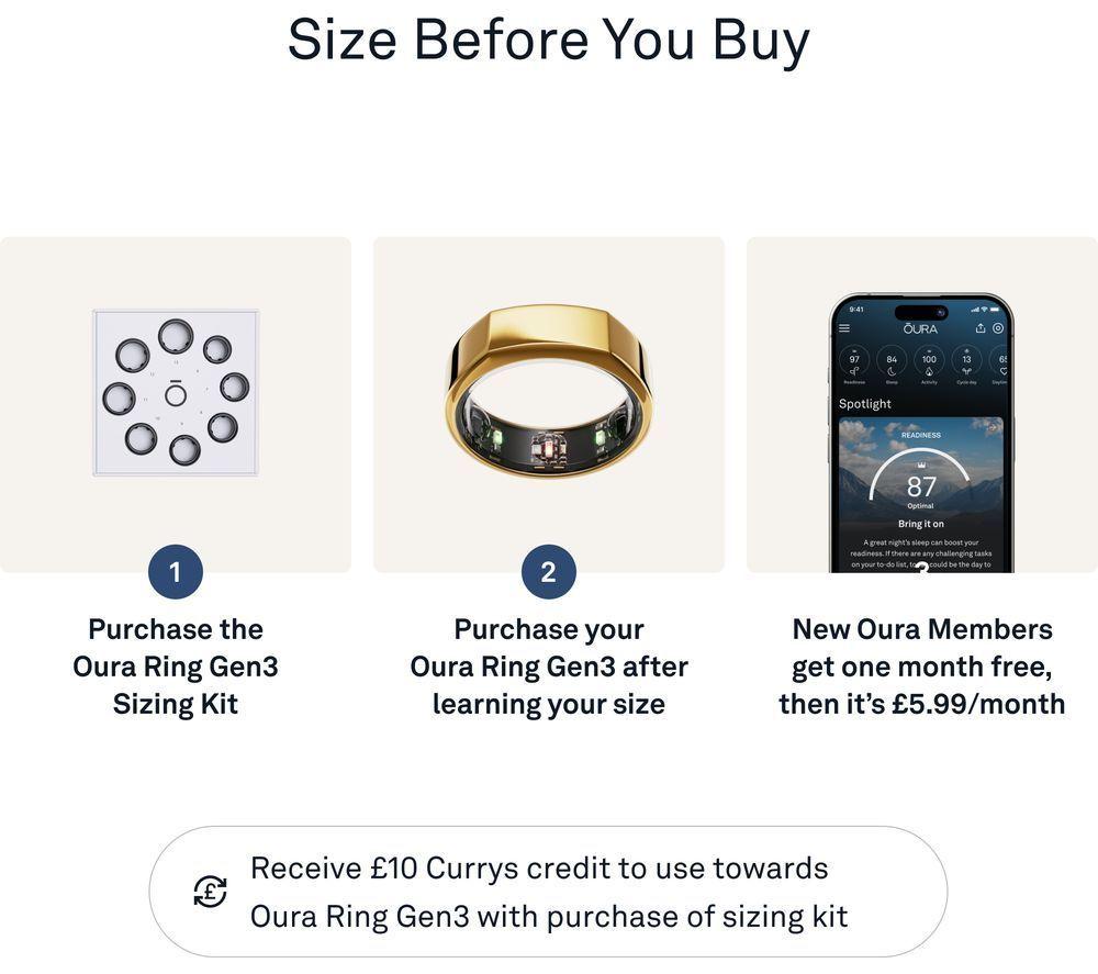 OURA Ring Gen3 Heritage - Gold, Size 6