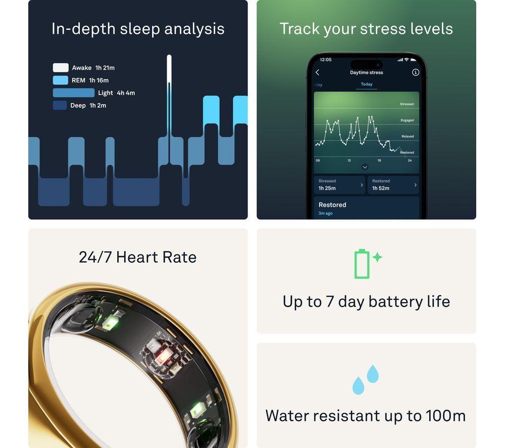 OURA Ring Gen3 Heritage - Gold, Size 13