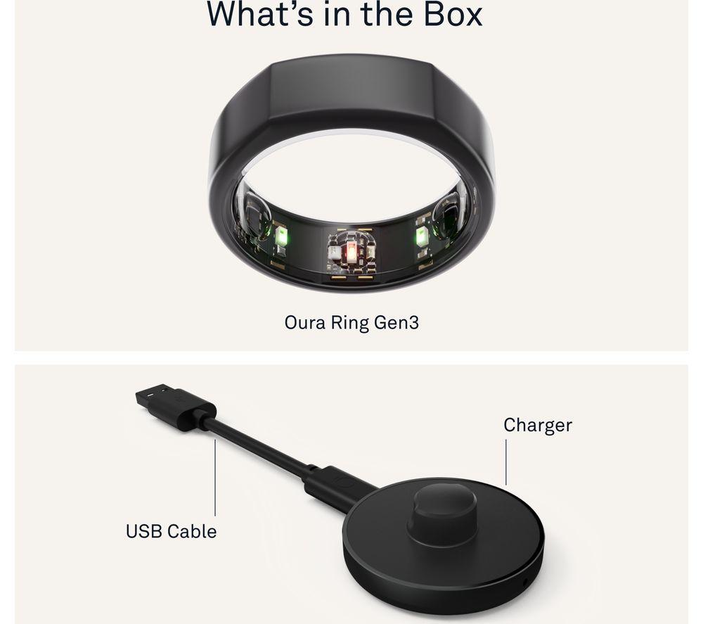 OURA Ring Gen3 Heritage - Stealth, Size 12