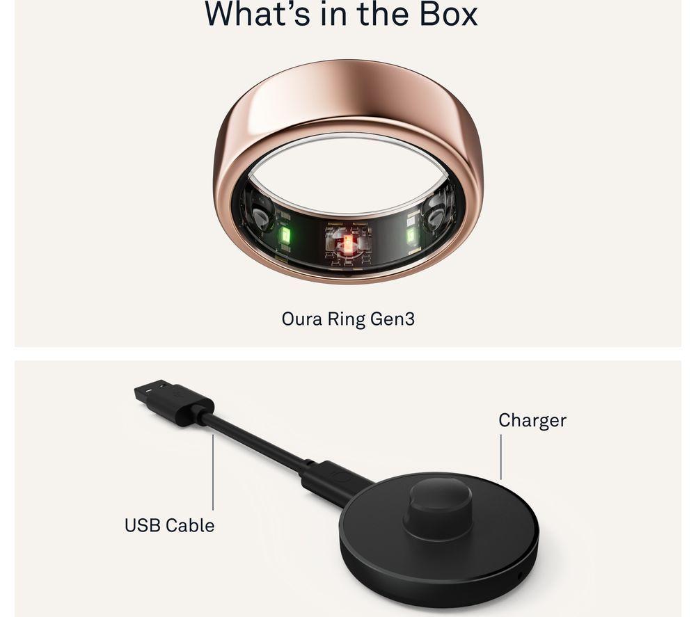 OURA Ring Gen3 Horizon - Rose Gold, Size 6