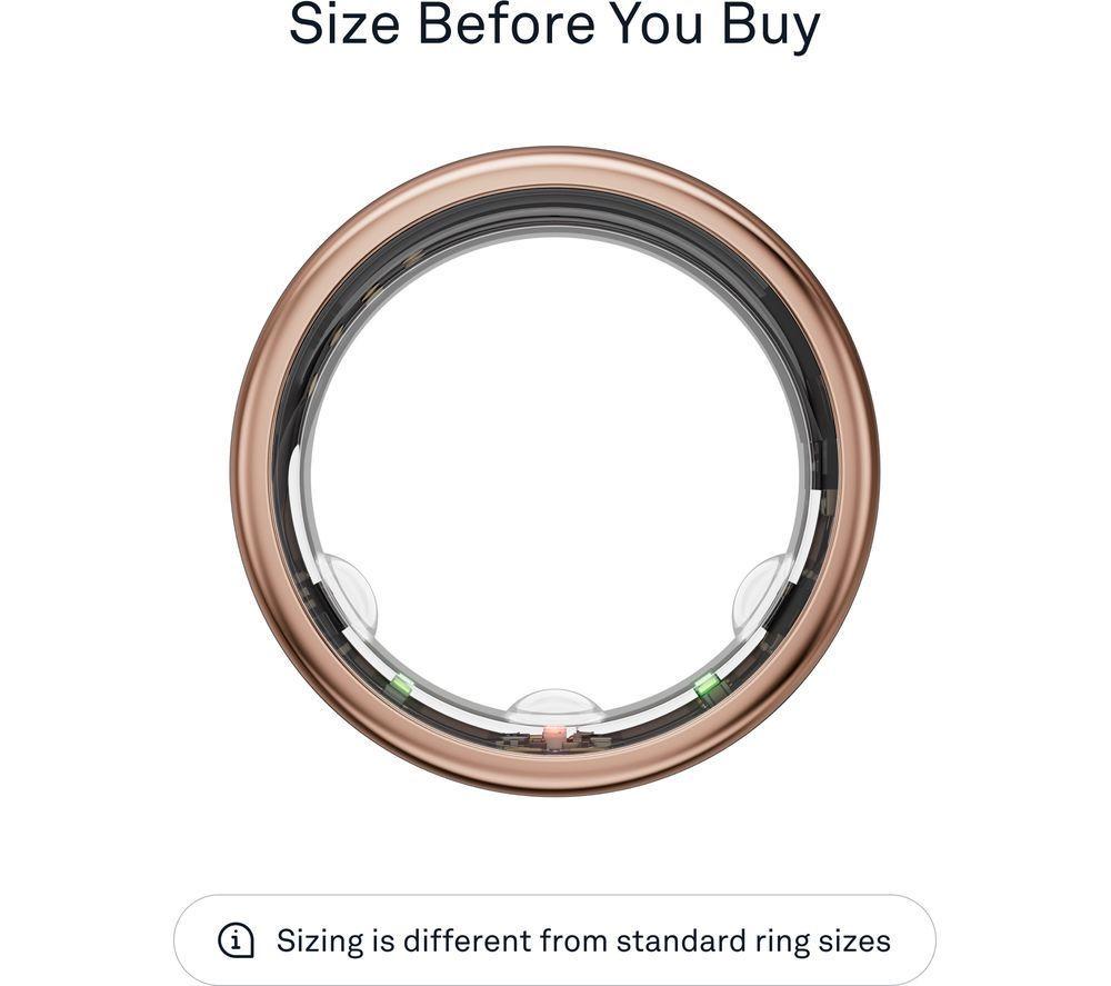 OURA Ring Gen3 Horizon - Rose Gold, Size 11