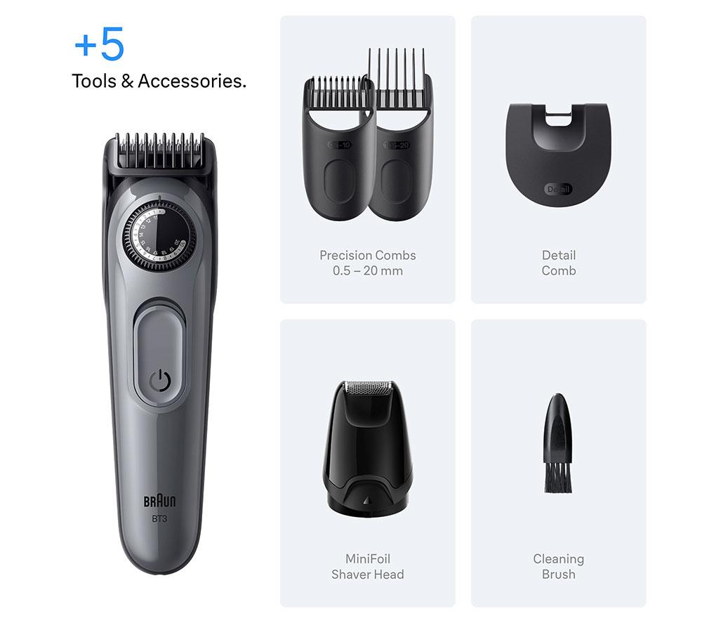 BRAUN Series 3 BT3560 Beard Trimmer - Grey