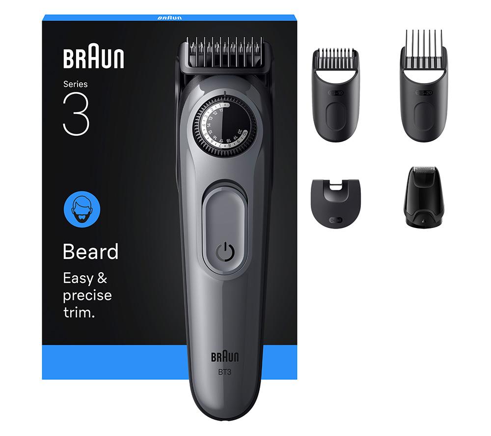 BRAUN Series 3 BT3560 Beard Trimmer - Grey