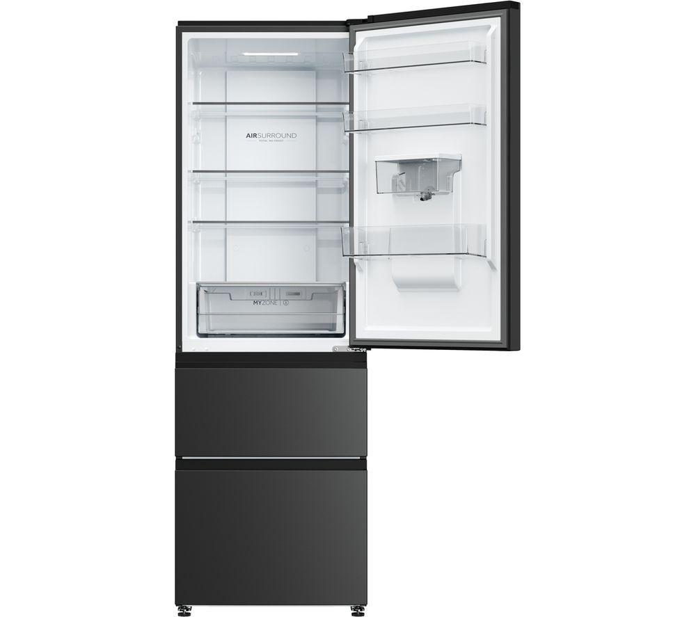 HAIER HTW3618EWPB Frigorífico-congelador inteligente - Negro pizarra