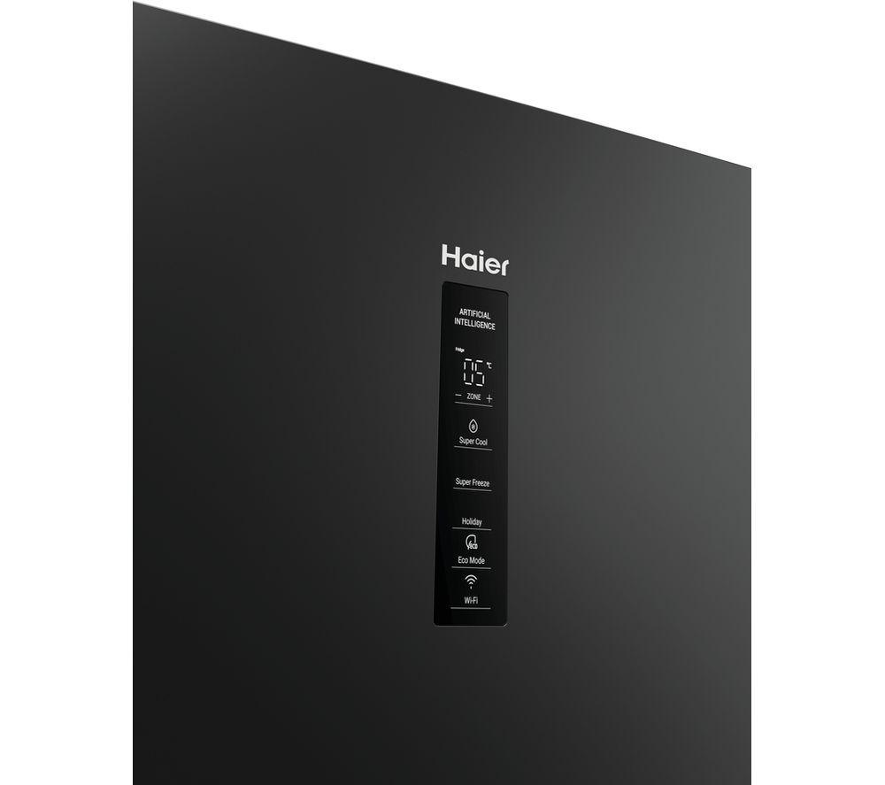 HAIER HTW3618EWPB Frigorífico-congelador inteligente - Negro pizarra