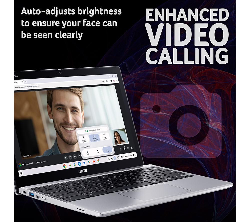 ACER Spin 312 12" 2 in 1 Chromebook - Intel® N100, 128 GB eMMC, Silver