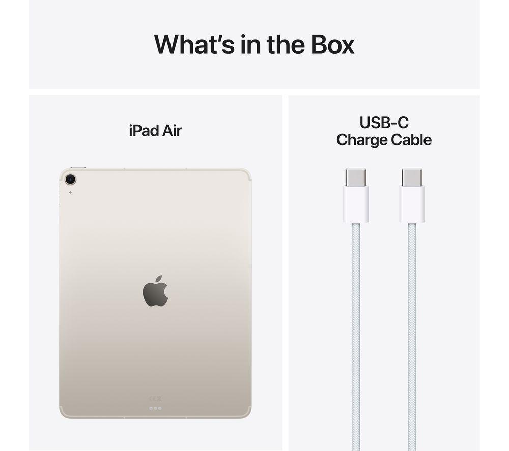 APPLE iPad Air (2025) de 13" - 256 GB, Starlight