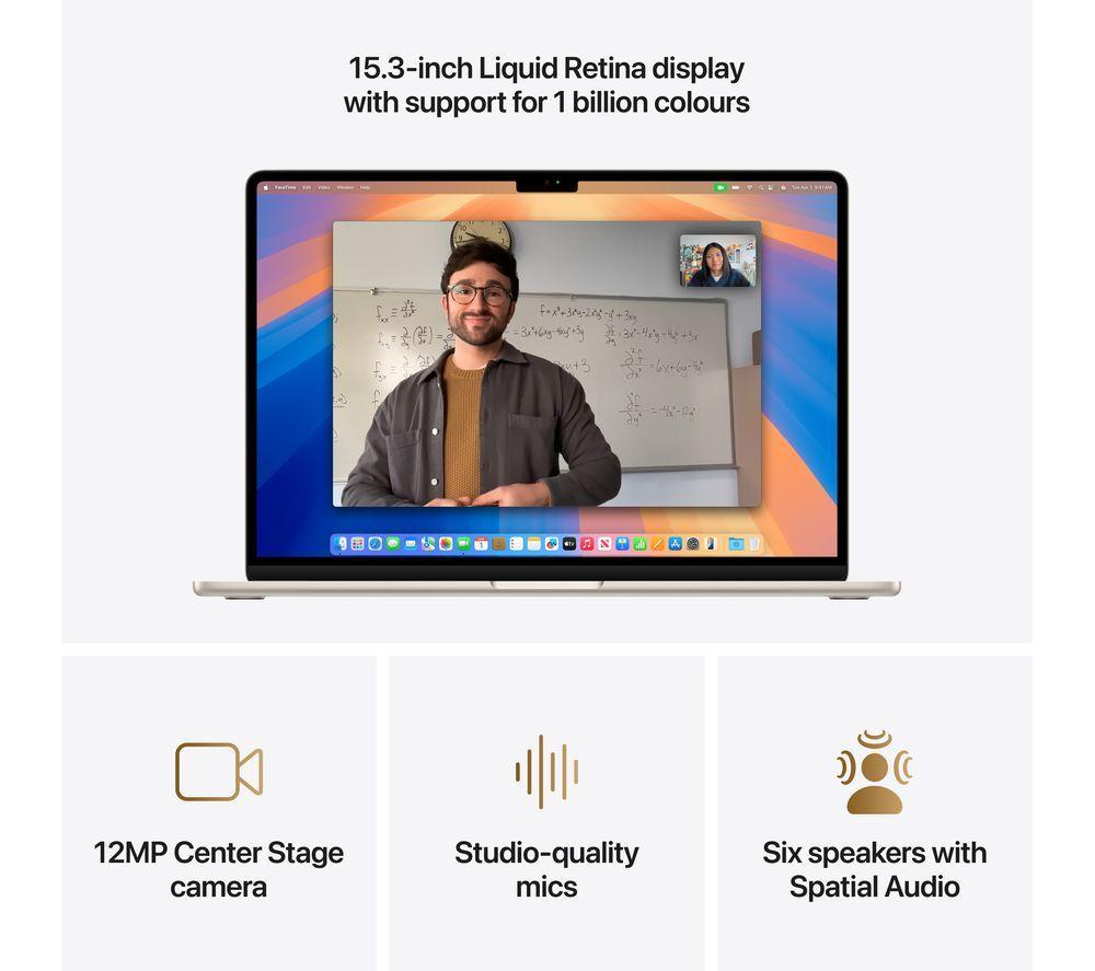 APPLE MacBook Air 15" (2025) - M4, 256 GB SSD, Starlight