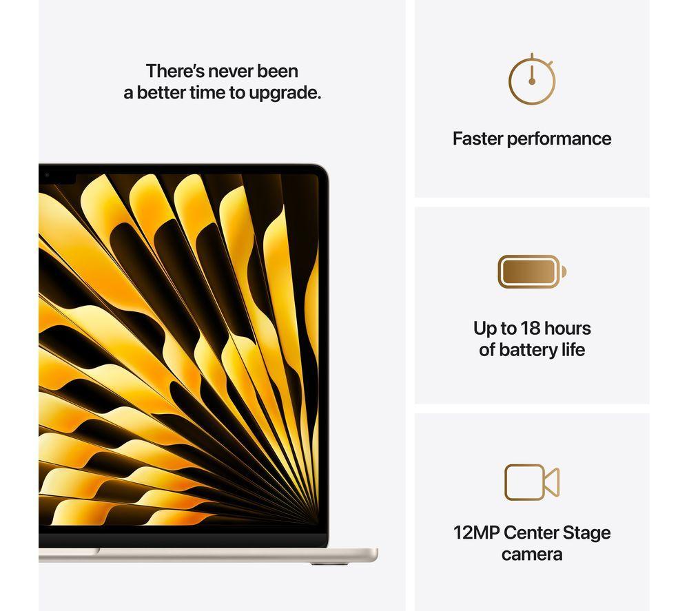 APPLE MacBook Air 15" (2025) - M4, 256 GB SSD, Starlight