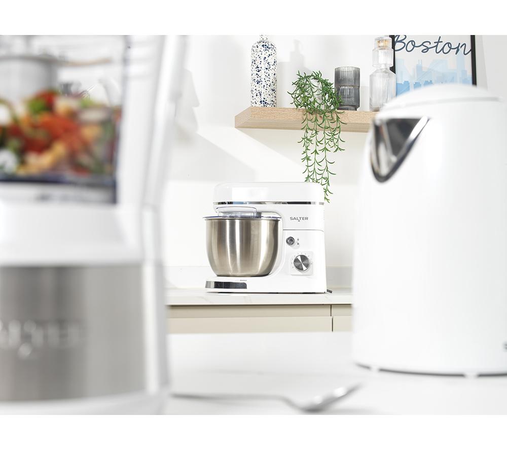 SALTER Boston EK6147MW Stand Mixer - Ice White