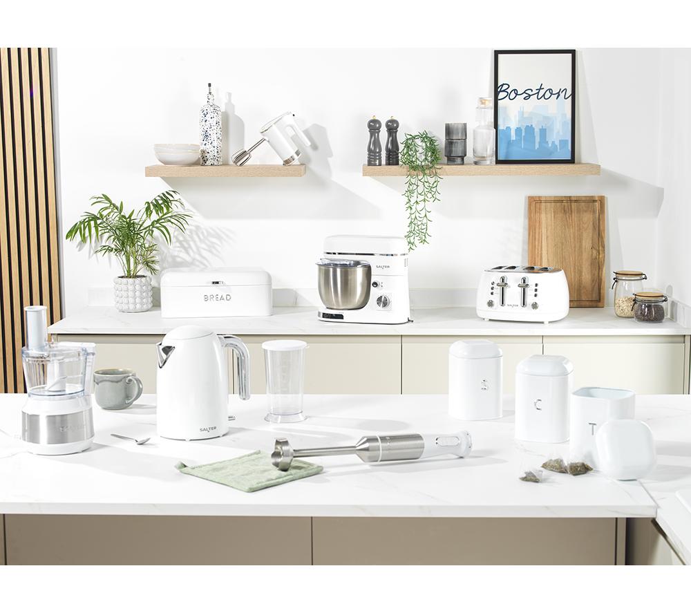 SALTER Boston EK6147MW Stand Mixer - Ice White