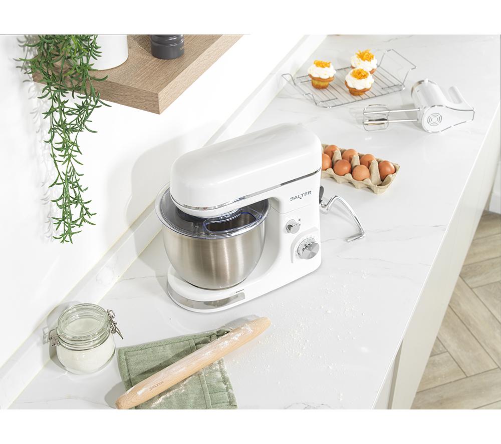 SALTER Boston EK6147MW Stand Mixer - Ice White