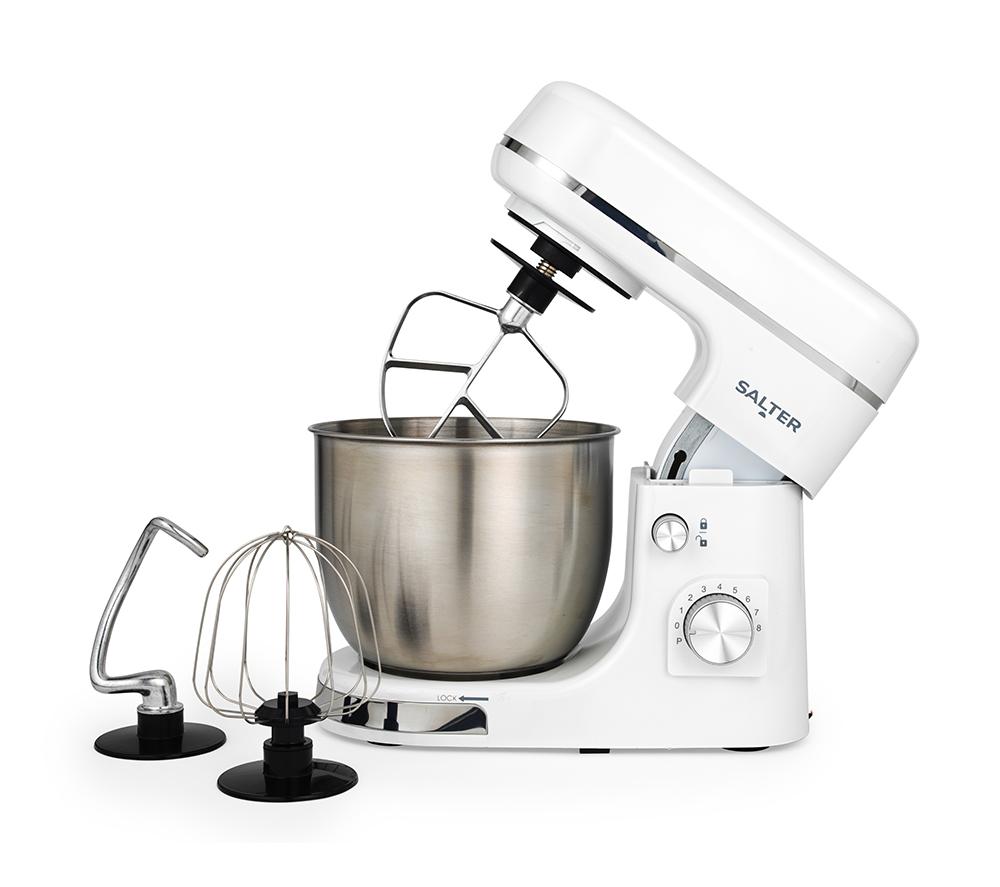 SALTER Boston EK6147MW Stand Mixer - Ice White