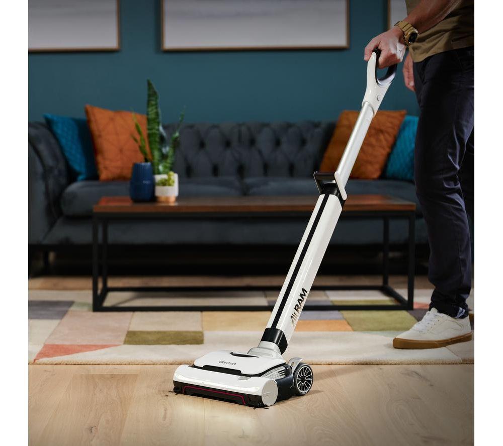 GTECH AirRAM 3 Plus Kabelloser Dual Edge-Clean Staubsauger – Weiß & Schwarz