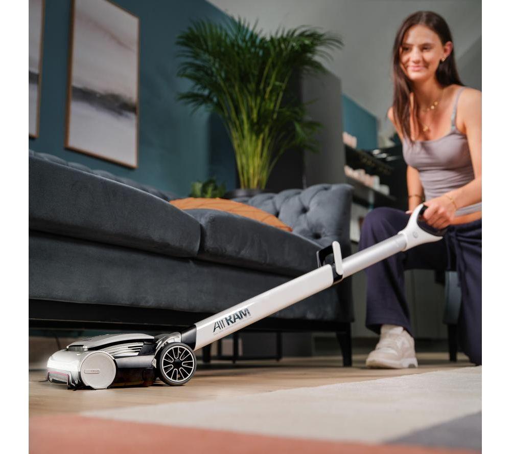 GTECH AirRAM 3 Plus Kabelloser Dual Edge-Clean Staubsauger – Weiß & Schwarz