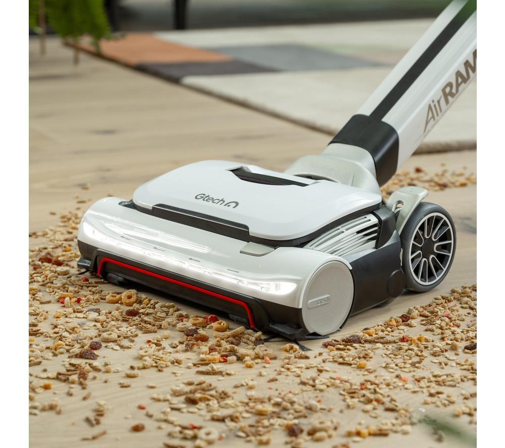 GTECH AirRAM 3 Plus Kabelloser Dual Edge-Clean Staubsauger – Weiß & Schwarz