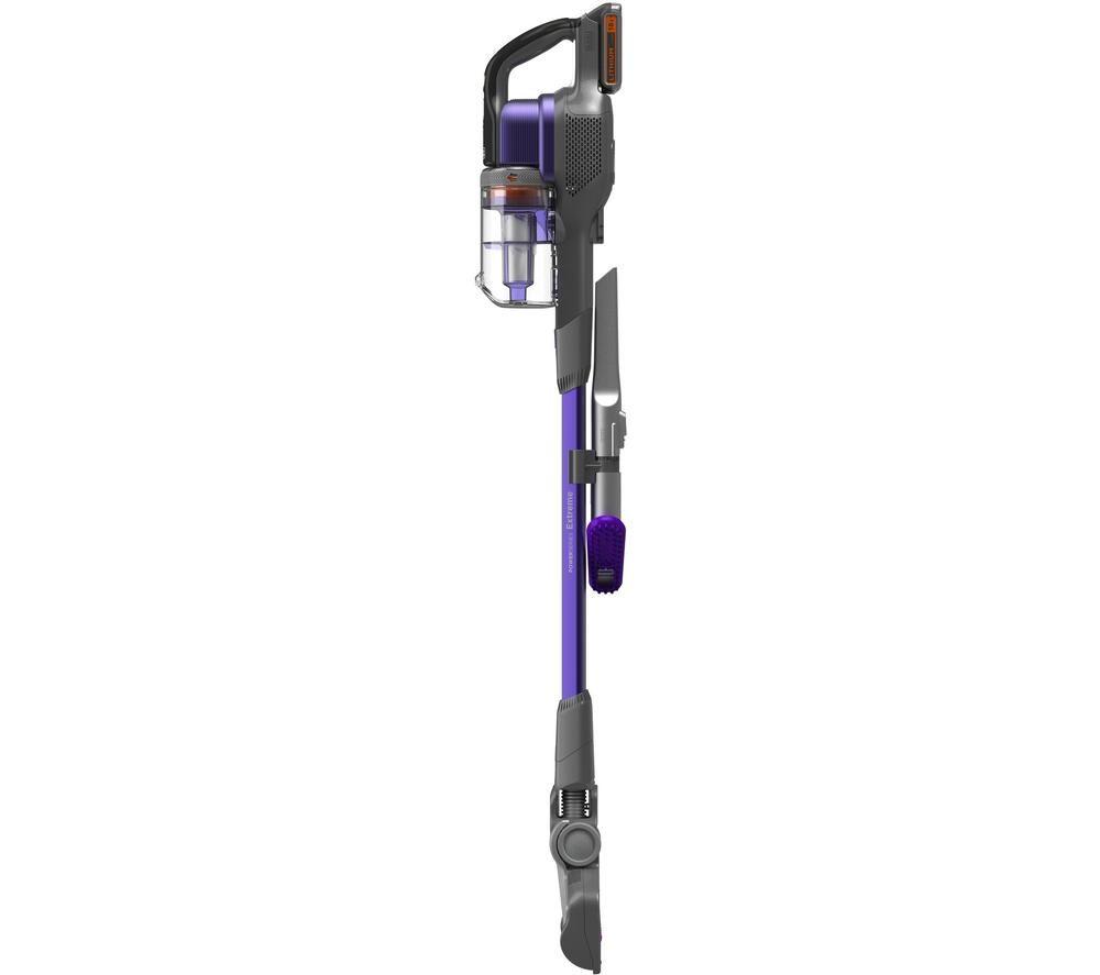 Aspiradora sin cable para mascotas BLACK+DECKER POWERSERIES Extreme BHFEV182CP-GB - Negra y Morada
