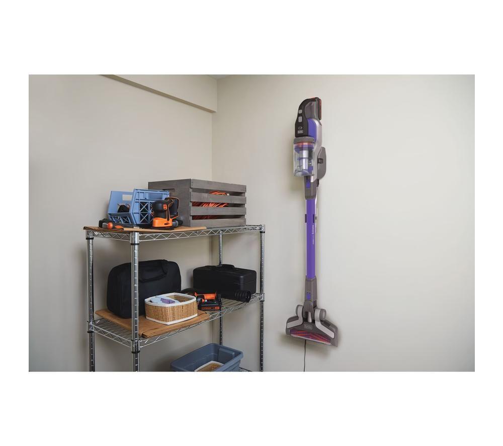 Aspiradora sin cable para mascotas BLACK+DECKER POWERSERIES Extreme BHFEV182CP-GB - Negra y Morada