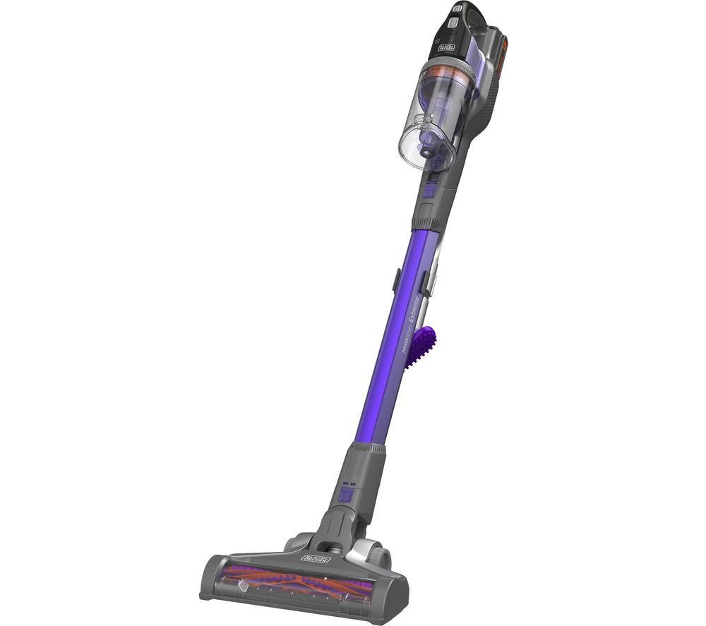 BLACK + DECKER POWERSERIES Extreme BHFEV182CP-GB Pet Cordless Vacuum Cleaner - Black & Purple