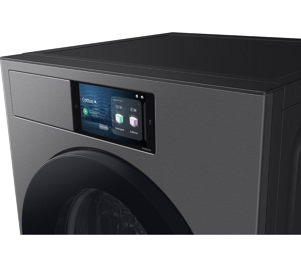 Lavadora inteligente Samsung Serie 9 AI Home AI Energy WF90F09C4SU1 con Wi-Fi, 9kg, 1400 rpm - Plata oscura