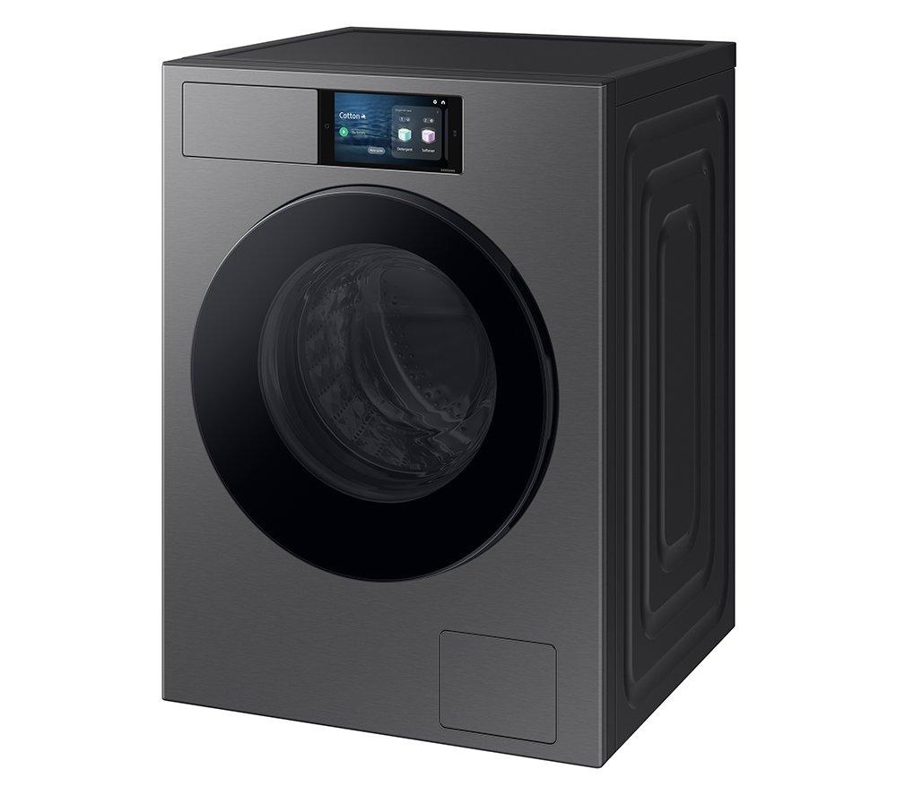 Lavadora inteligente Samsung Serie 9 AI Home AI Energy WF90F09C4SU1 con Wi-Fi, 9kg, 1400 rpm - Plata oscura