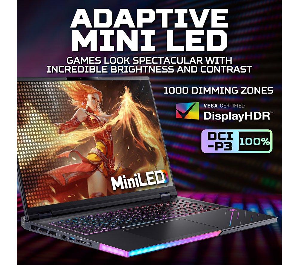 Portátil Gaming ACER Predator Helios 18 AI de 18" - Intel® Core™ Ultra 9, RTX 5090, SSD de 1 TB