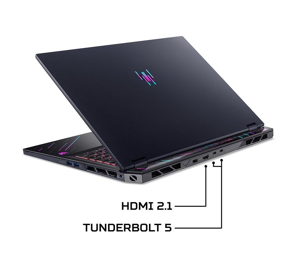 Portátil Gaming ACER Predator Helios 18 AI de 18" - Intel® Core™ Ultra 9, RTX 5090, SSD de 1 TB