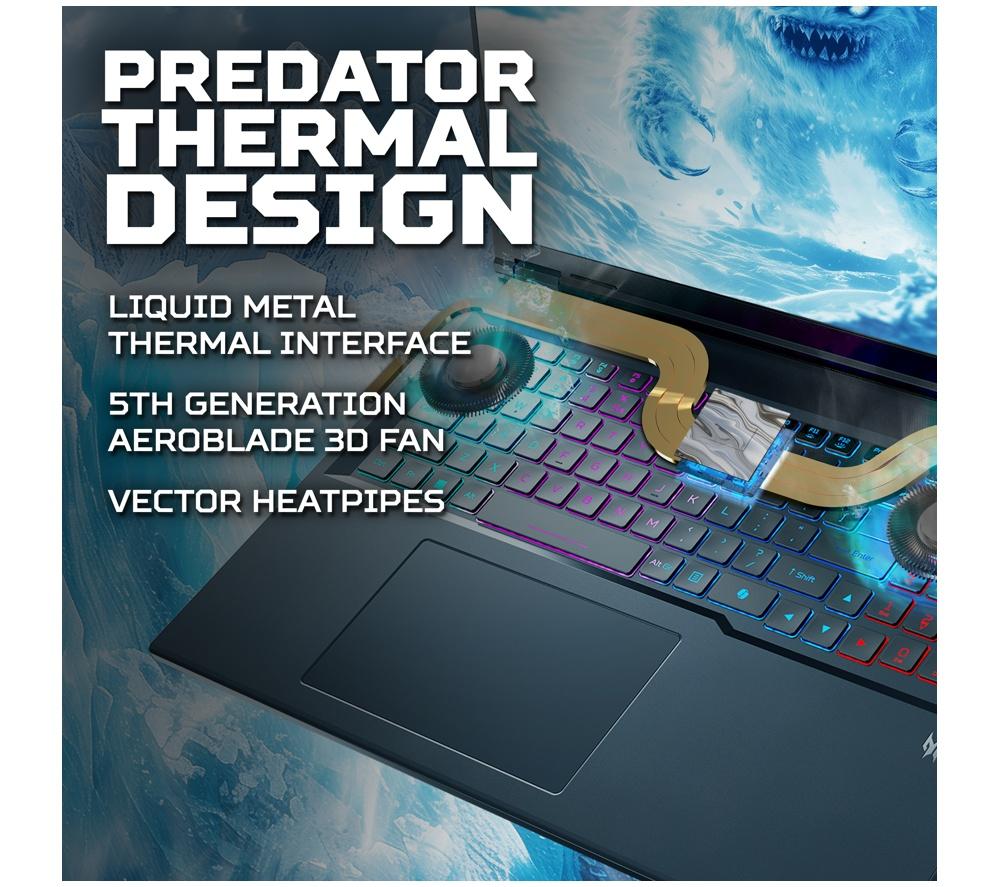 ACER Predator Helios Neo 18 AI 18" Gaming Laptop - Intel® Core™ Ultra 9, RTX 5070 Ti, 2 TB SSD