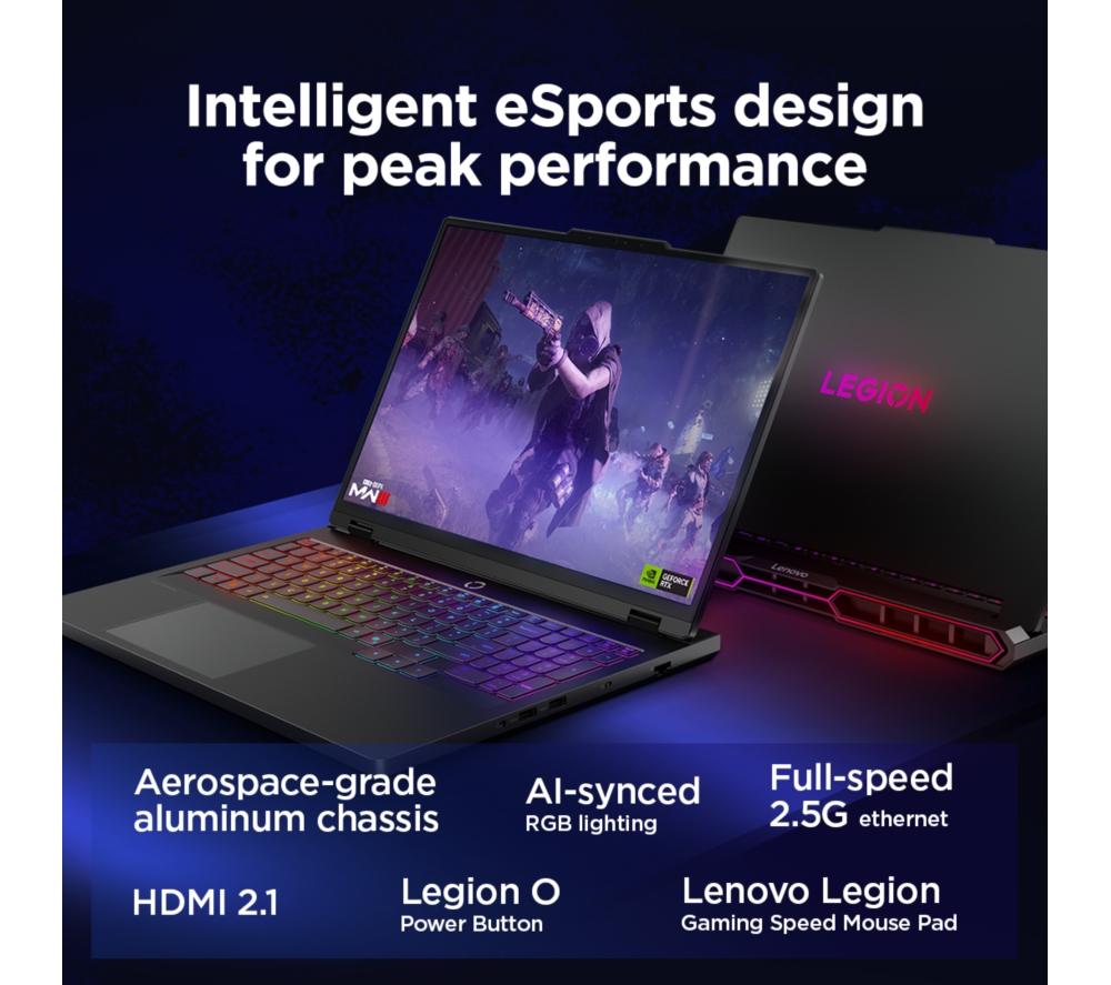 LENOVO Legion Pro 7 16" Gaming Laptop - Intel® Core™ Ultra 9, RTX 5090, 2 TB SSD
