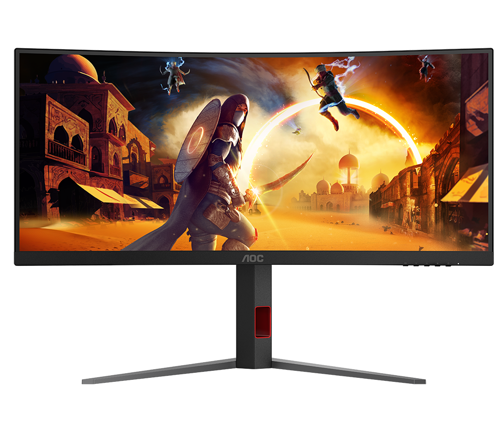 AOC CU34G4 Wide Quad HD 34" Curved VA Gaming Monitor - Schwarz