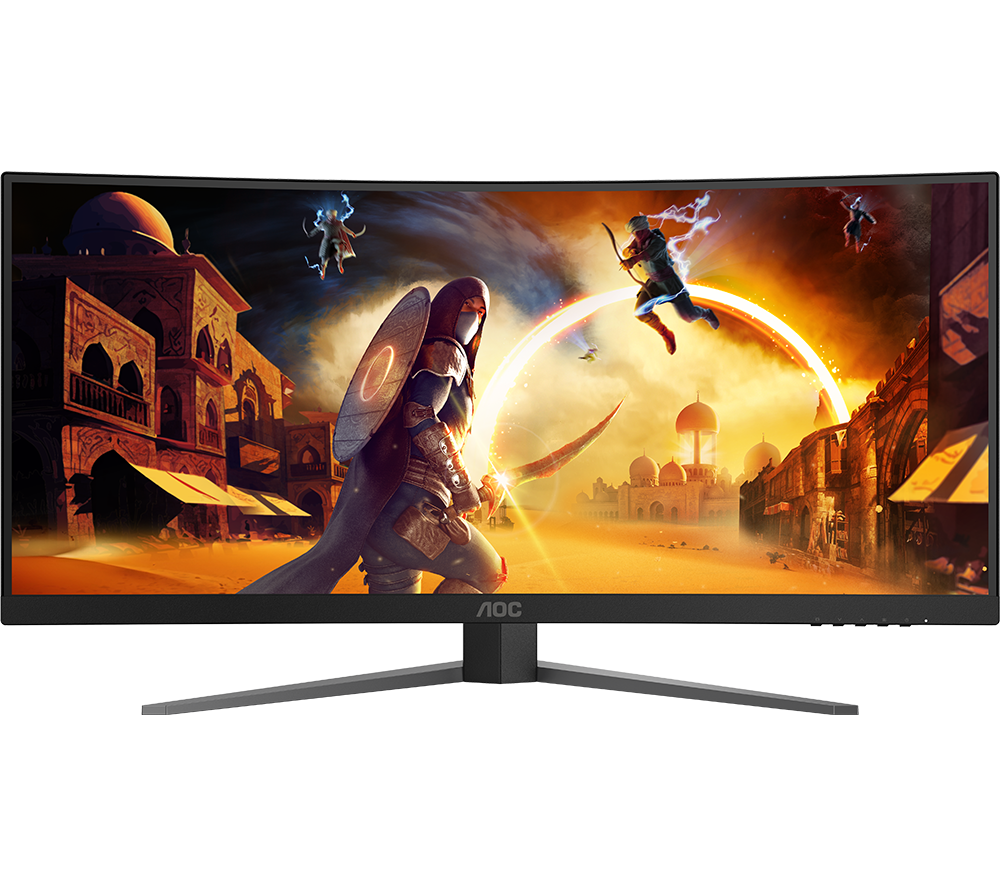 AOC CU34G4 Wide Quad HD 34" Curved VA Gaming Monitor - Schwarz