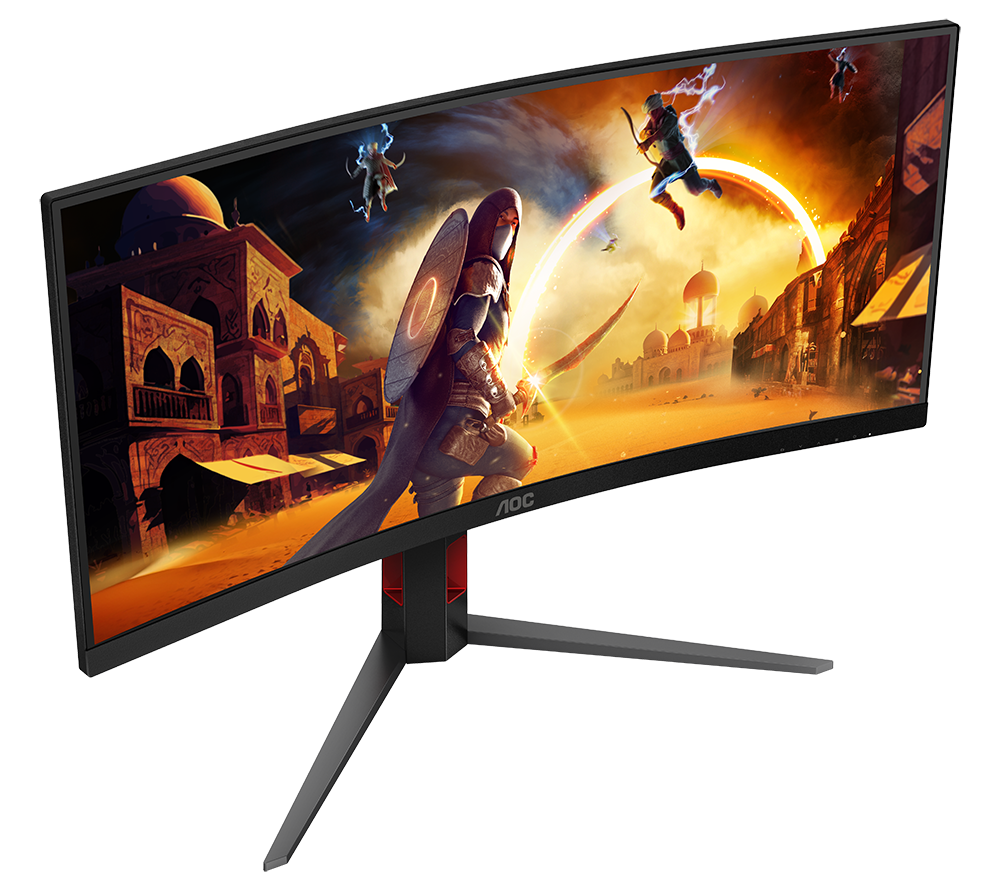 AOC CU34G4 Wide Quad HD 34" Curved VA Gaming Monitor - Schwarz