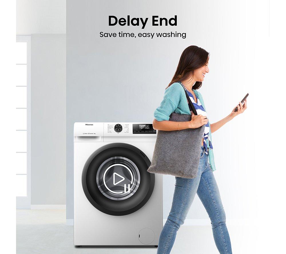 HISENSE 1 Series WF1Q9041BW 9 kg 1400 Spin Washing Machine - White