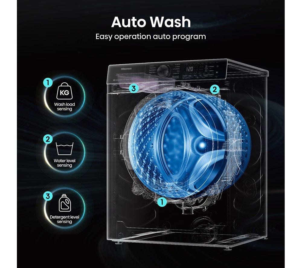 HISENSE 1 Series WF1Q8041BW 8 kg 1400 Spin Washing Machine - White