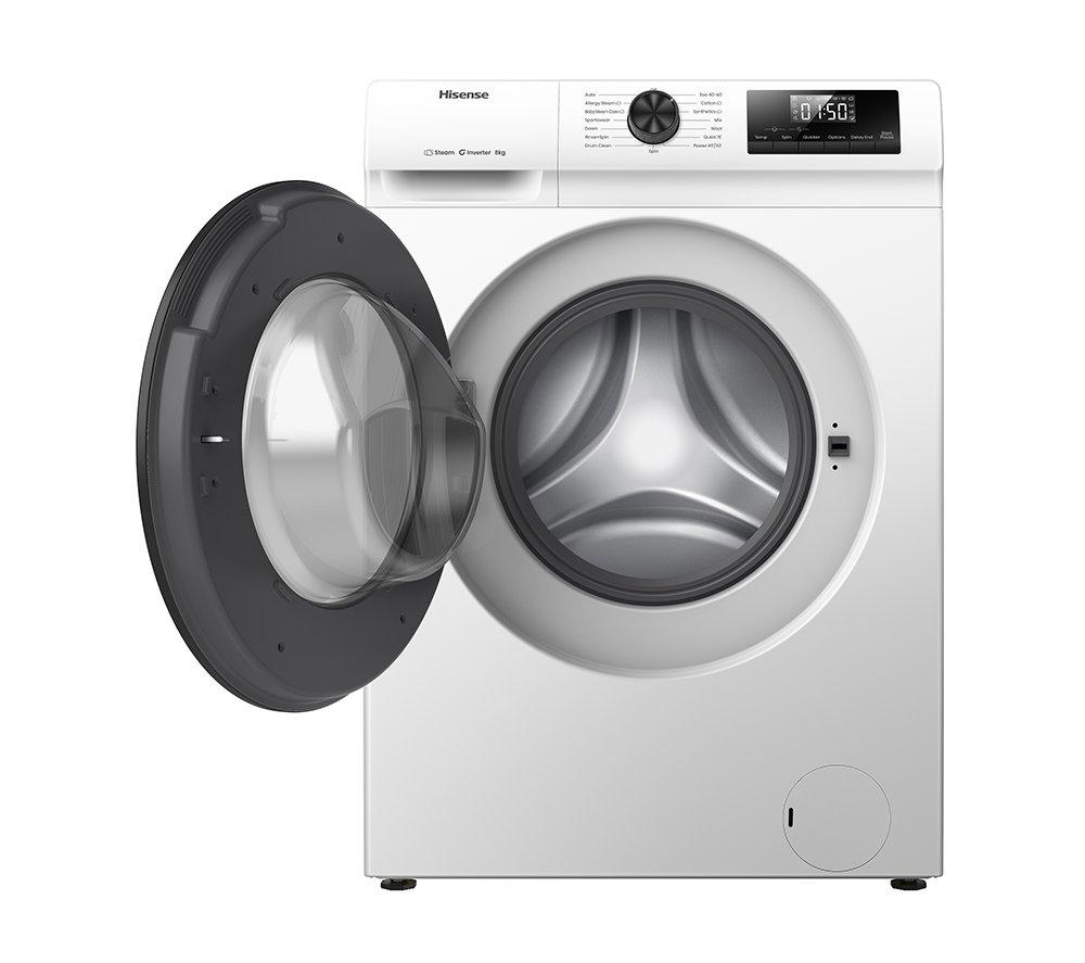 HISENSE 1 Series WF1Q8041BW 8 kg 1400 Spin Washing Machine - White
