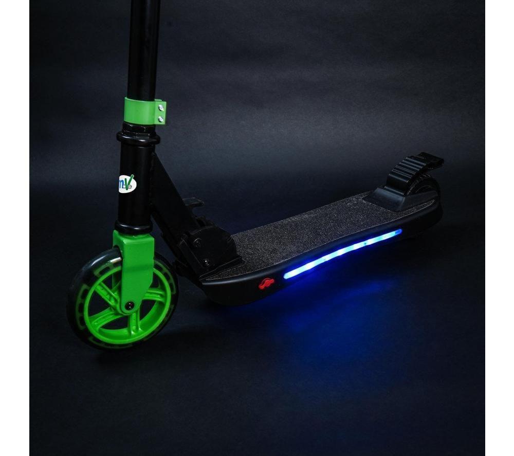 MOVE 120 Glow Electric Folding Kids’ Scooter - Black & Green