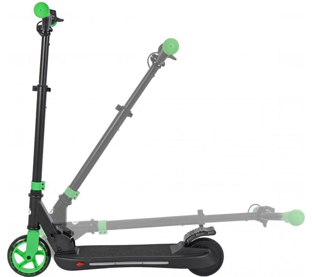 MOVE 120 Glow Electric Folding Kids’ Scooter - Black & Green