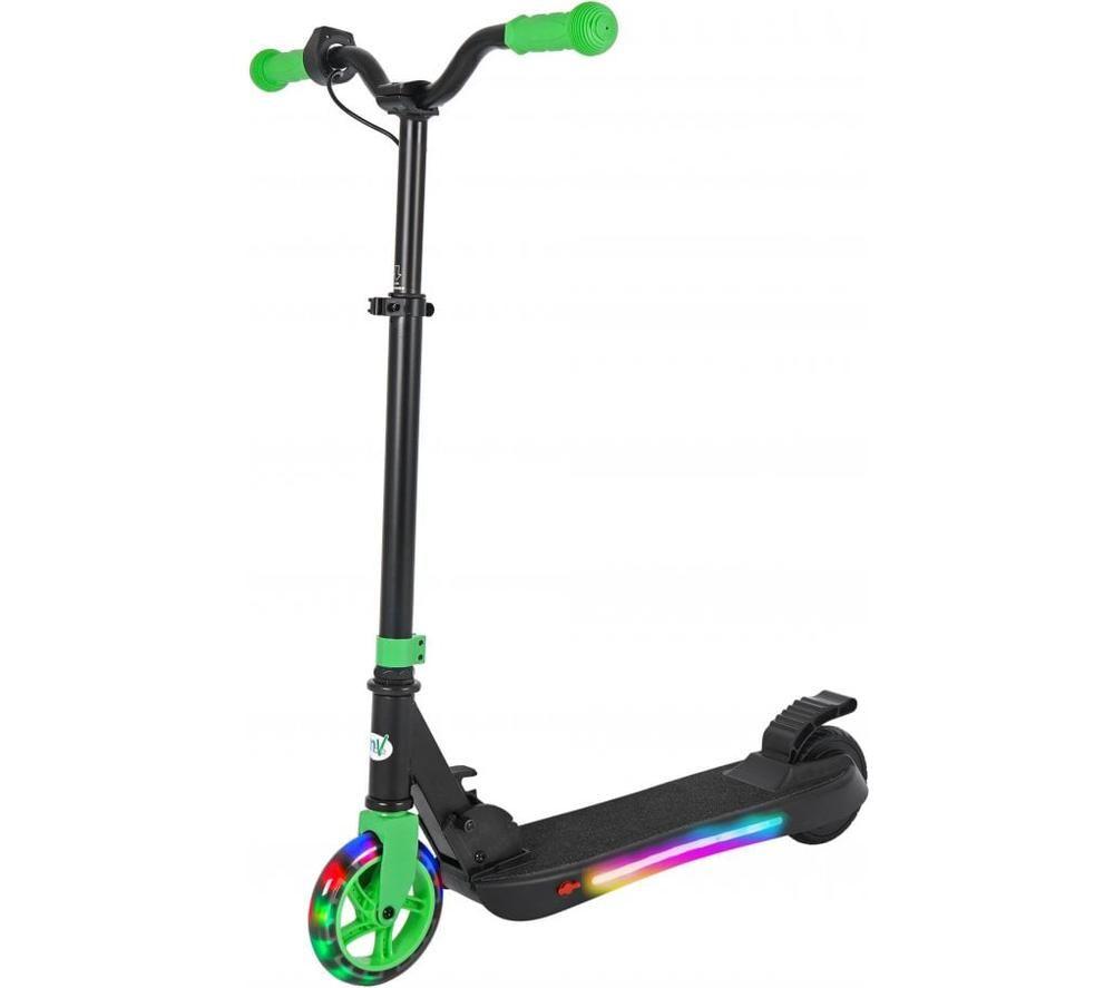 MOVE 120 Glow Electric Folding Kids’ Scooter - Black & Green