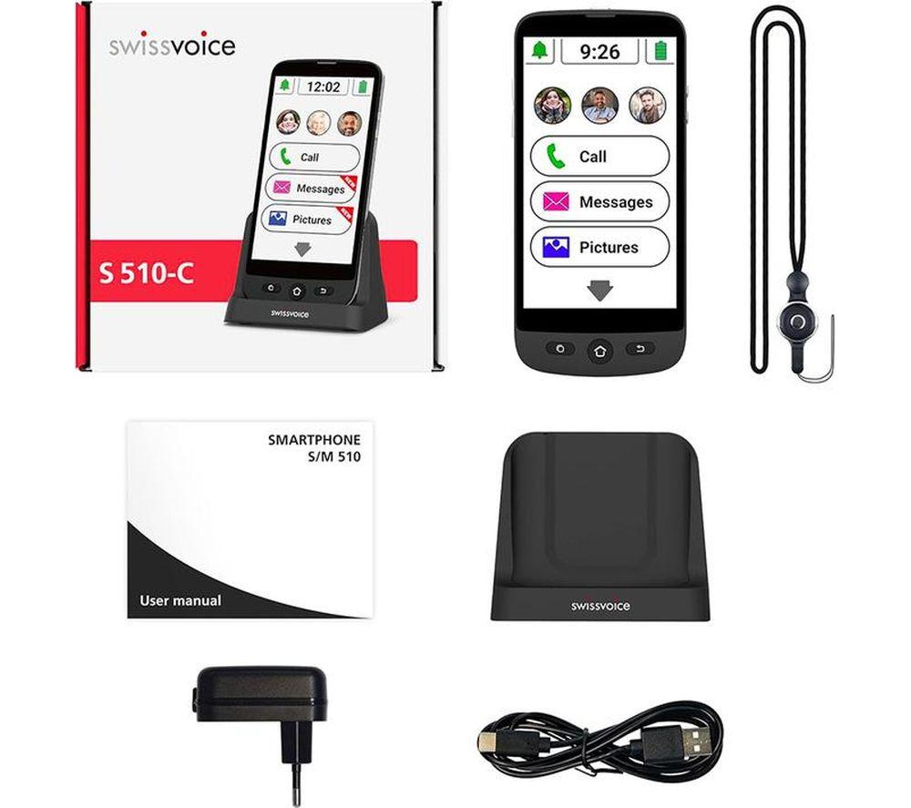 SWISSVOICE S510-C - 16 GB, Black
