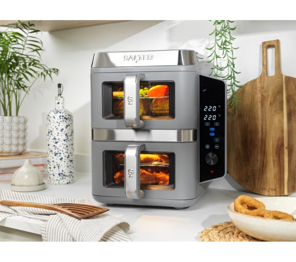 SALTER VertiCook View EK6661 9L Dual Air Fryer - Grey