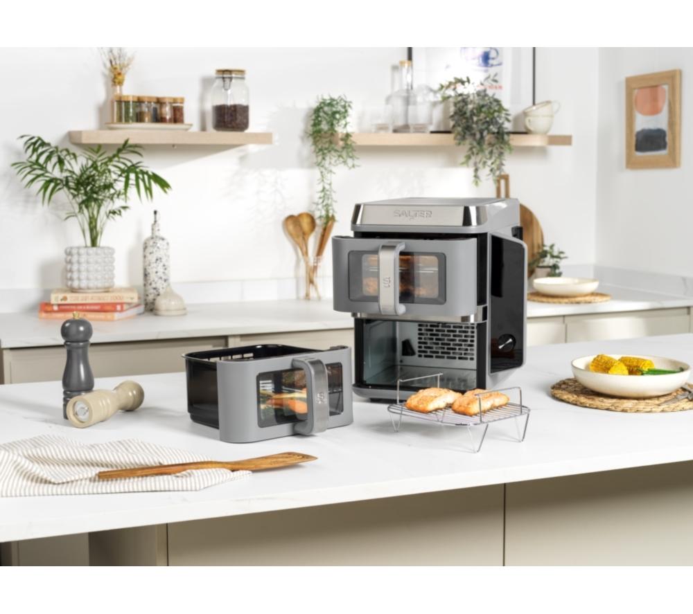 SALTER VertiCook View EK6661 9L Dual Air Fryer - Grey