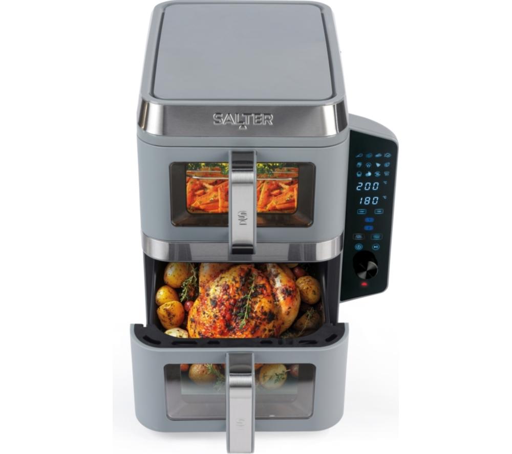 SALTER VertiCook View EK6661 9L Dual Air Fryer - Grey