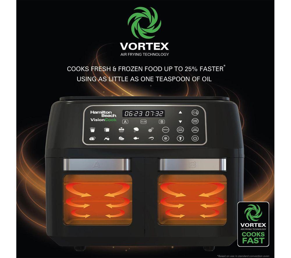 HAMILTON BEACH VisionCook HB2116A Dual Air Fryer - Black