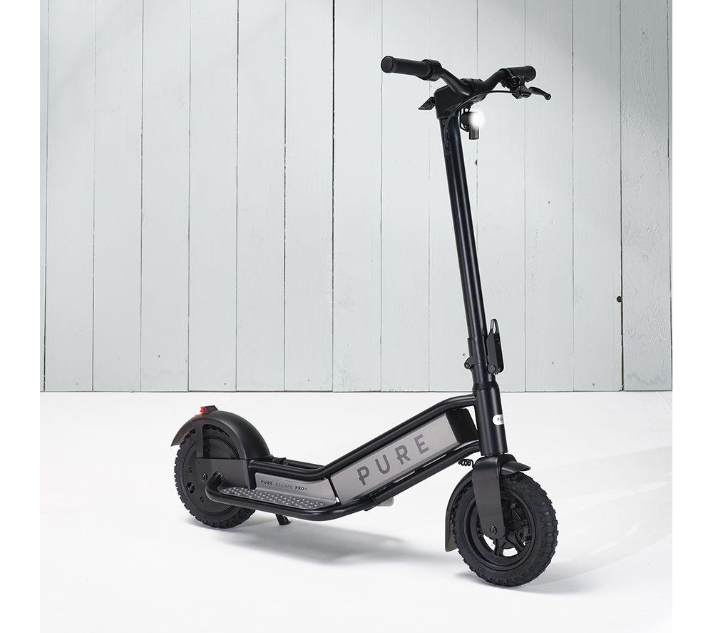 PURE ELECTRIC Pure Escape Pro+ Folding Electric Scooter – Black
