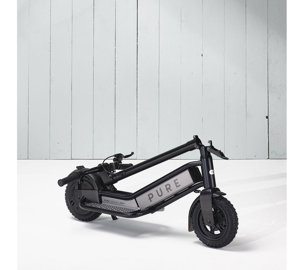 PURE ELECTRIC Pure Escape Pro+ Folding Electric Scooter – Black