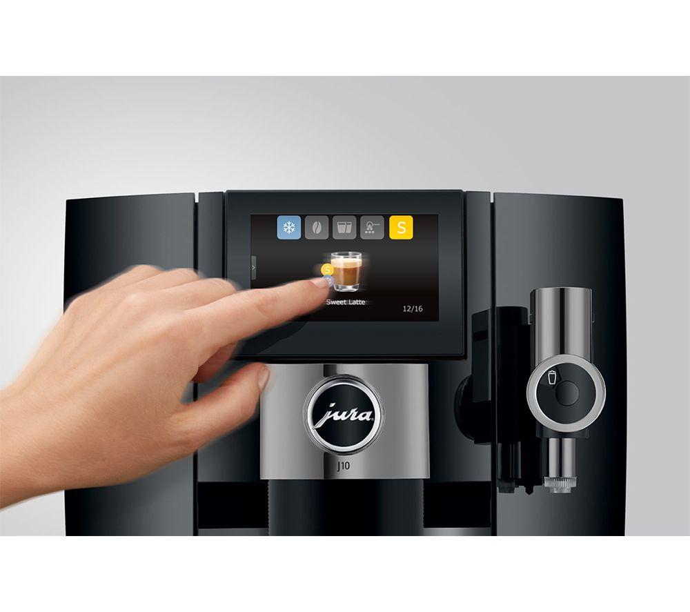 JURA J10 Smart Bean to Cup Coffee Machine - Piano Black