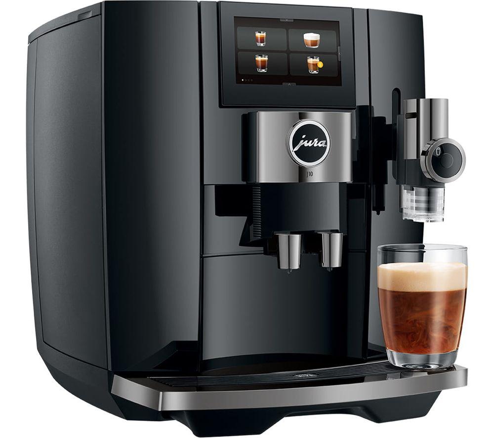 JURA J10 Smart Bean to Cup Coffee Machine - Piano Black
