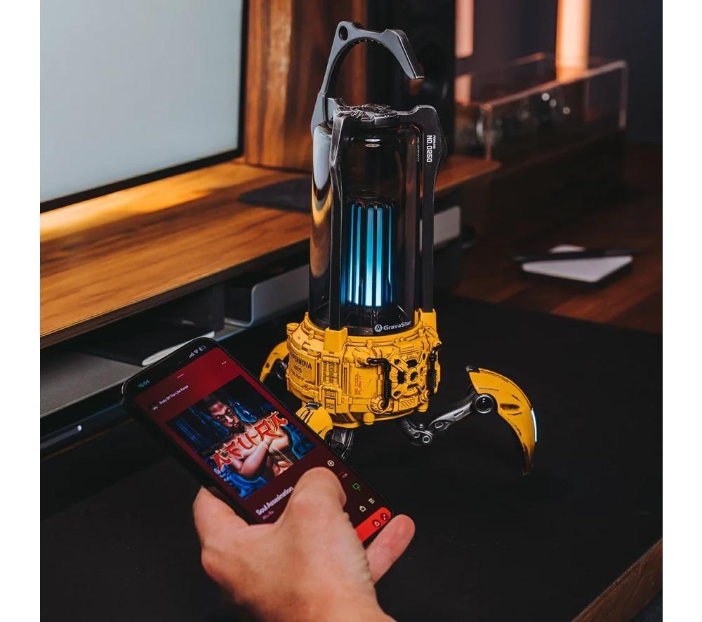GRAVASTAR Supernova Portable Bluetooth Speaker - War Damaged Yellow